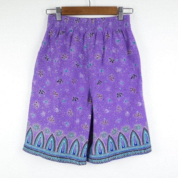 Vintage Printed Shorts & T-Shirt Two Piece Matching Set M - Picture 4 of 13